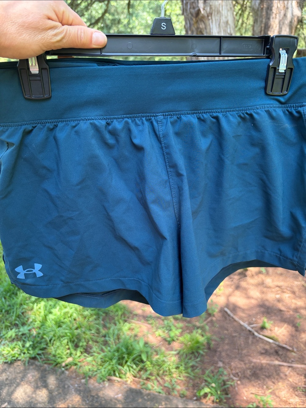 Under Armour Women's Teal Athletic Running Shorts